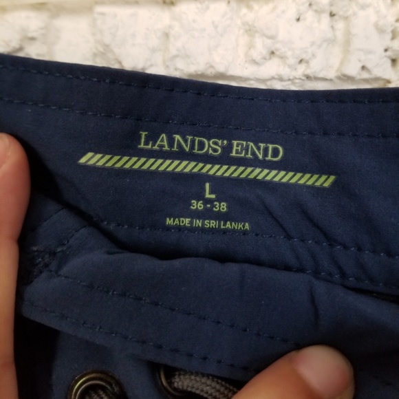Land's End Navy Swim Shorts - Picture 4 of 4